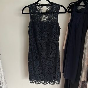 Navy and black dress